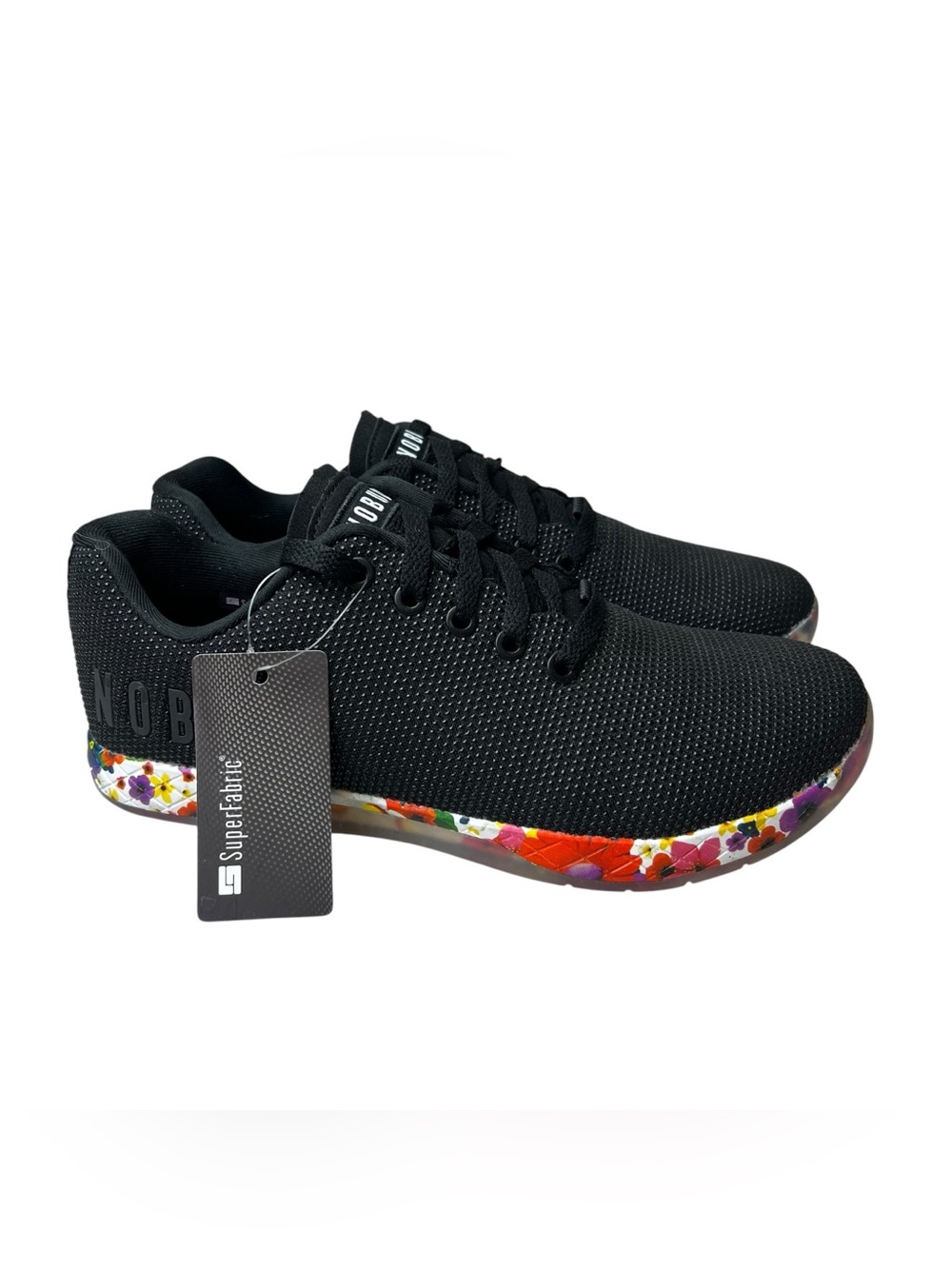 Nobull NWOB Black Impact Floral Daisy Trainers Size Women’s 10